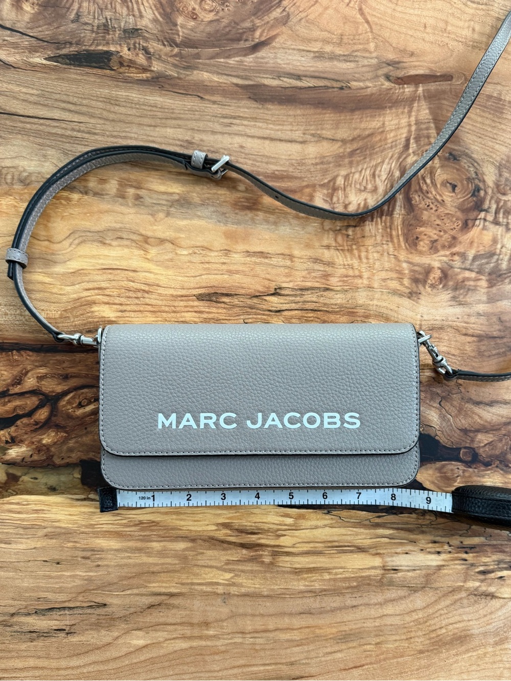 Marc Jacobs Taupe Leather Crossbody Bag